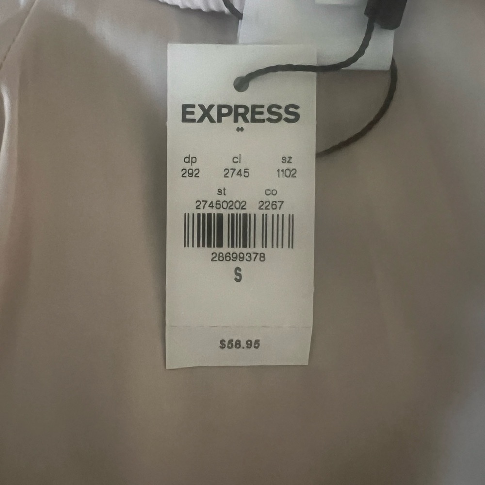 Express light weight joggers cream color NWT